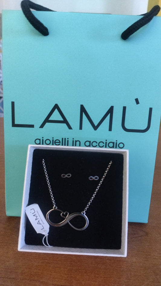 Set collana+orecchini infinito